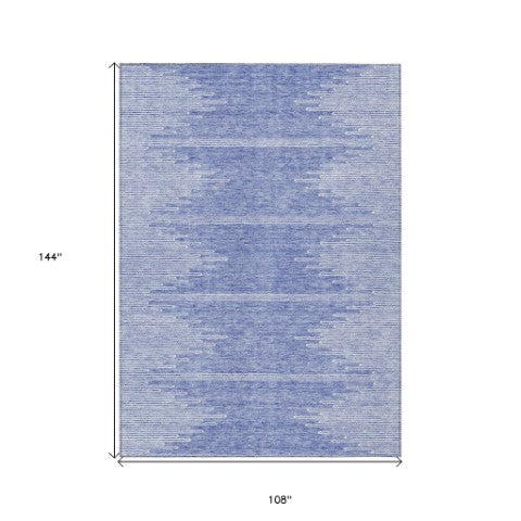 Homeroots 3' Stylish Artichoke Green Ivory Abstract Washable Area Rug For Indoor And Outdoor Spaces 9' X 12' Polyester 579899