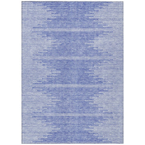 HomeRoots 9' Denim Blue and Ivory Abstract Area Rug – Stylish, Washable Design for Indoor and Outdoor Spaces 9' X 12' 579899
