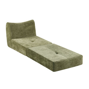 English Elm Modular Cloud Sectional Sofa Bed with Flannelette Upholstery for Flexible Living Green W1829S00075