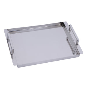 Eva Rectangle Metal Serving Tray 5799016 Silver Butler Specialty