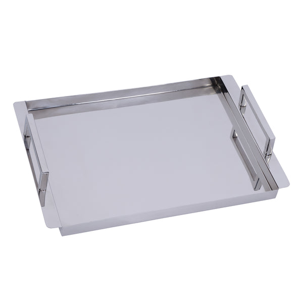 Eva Rectangle Metal Serving Tray 5799016 Silver Butler Specialty