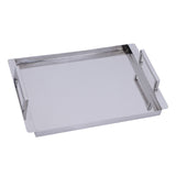 Eva Rectangle Metal Serving Tray 5799016 Silver Butler Specialty