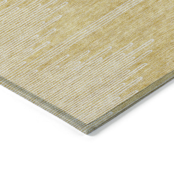 Homeroots 3' Stylish Artichoke Green Ivory Abstract Washable Area Rug For Indoor And Outdoor Spaces 8' X 10' Polyester 579904