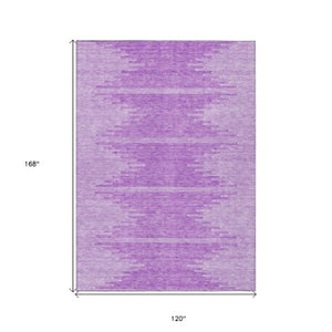 Homeroots 3' Stylish Artichoke Green Ivory Abstract Washable Area Rug For Indoor And Outdoor Spaces 10' X 14' Polyester 579918