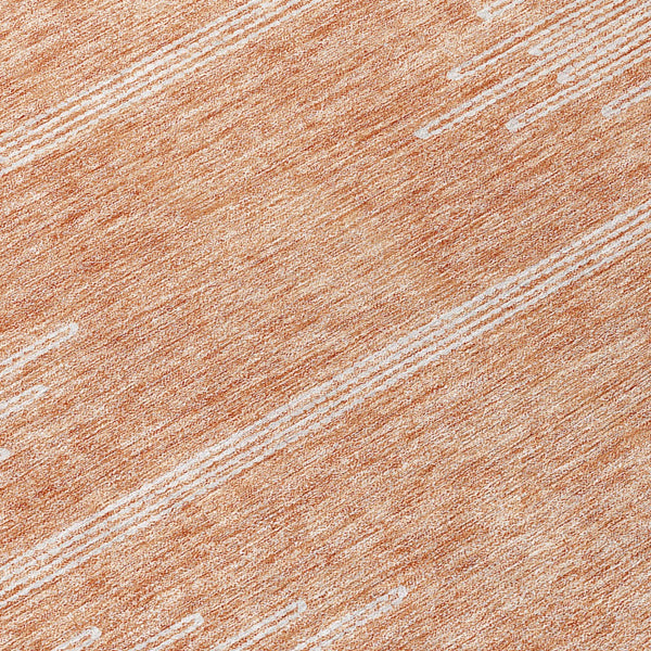 Homeroots 3' Stylish Artichoke Green Ivory Abstract Washable Area Rug For Indoor And Outdoor Spaces 8' Round Polyester 579921