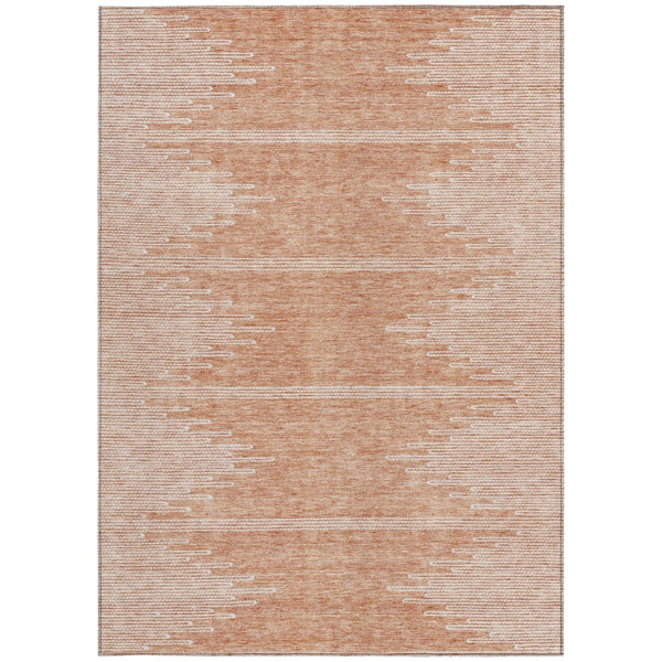 Homeroots 3' Stylish Artichoke Green Ivory Abstract Washable Area Rug For Indoor And Outdoor Spaces 9' X 12' Polyester 579923