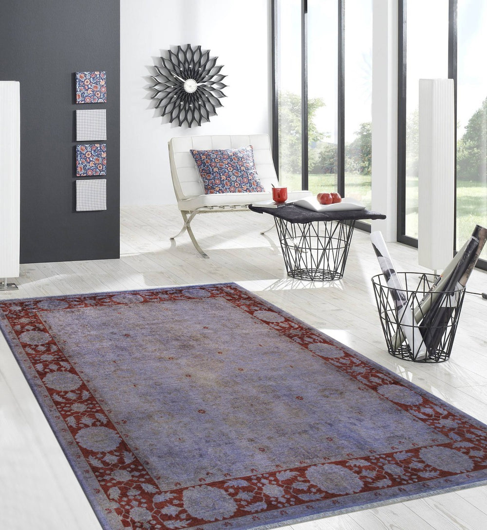 Pasargad Lahore Collection Hand-Knotted Wool Area Rug - Bold, Contemporary Design, 9' 3" x 12' 4"
