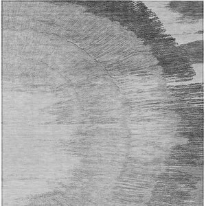 Homeroots 3' Abstract Washable Area Rug In Brown, Beige, And Taupe - Perfect For Indoor And Outdoor Spaces! 8' X 10' Polyester 579952