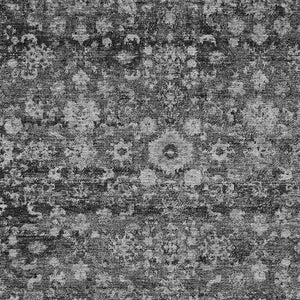 Homeroots 3' Navy Blue And Sky Blue Oriental Washable Rug - Durable Indoor Outdoor Design For Versatile Spaces 3' X 5' Polyester 579961