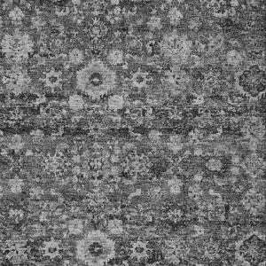 Homeroots 3' Navy Blue And Sky Blue Oriental Washable Rug - Durable Indoor Outdoor Design For Versatile Spaces 8' X 10' Polyester 579964