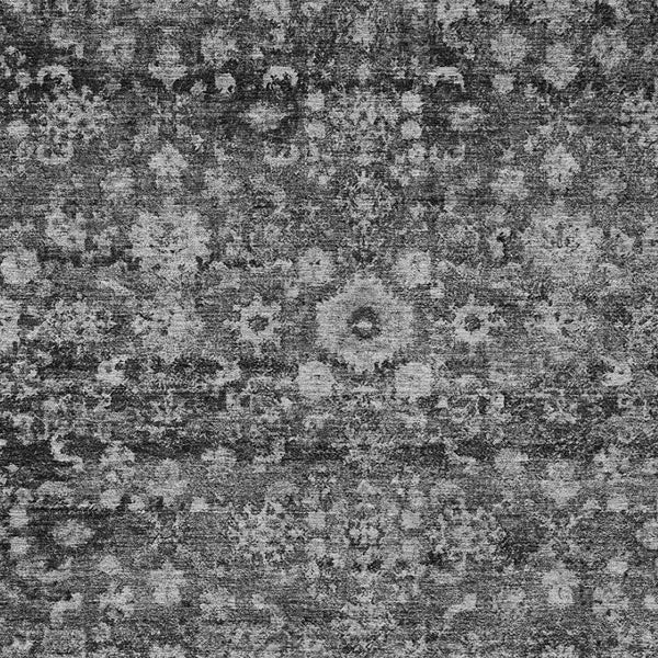 HomeRoots 9' Gray Charcoal and Silver Oriental Rug - Elegant, Durable Indoor/Outdoor Area Rug for Any Space 9' X 12' 579965