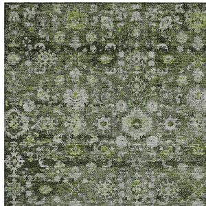 Homeroots 3' Navy Blue And Sky Blue Oriental Washable Rug - Durable Indoor Outdoor Design For Versatile Spaces 5' X 8' Polyester 579968