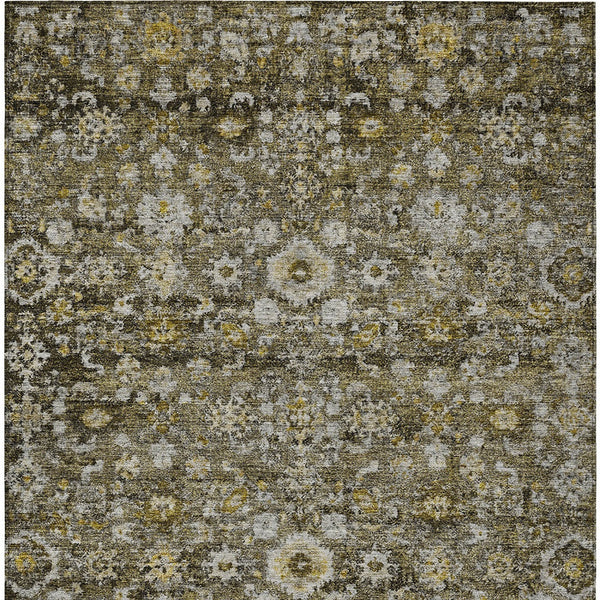 Homeroots 3' Navy Blue And Sky Blue Oriental Washable Rug - Durable Indoor Outdoor Design For Versatile Spaces 3' X 5' Polyester 579973