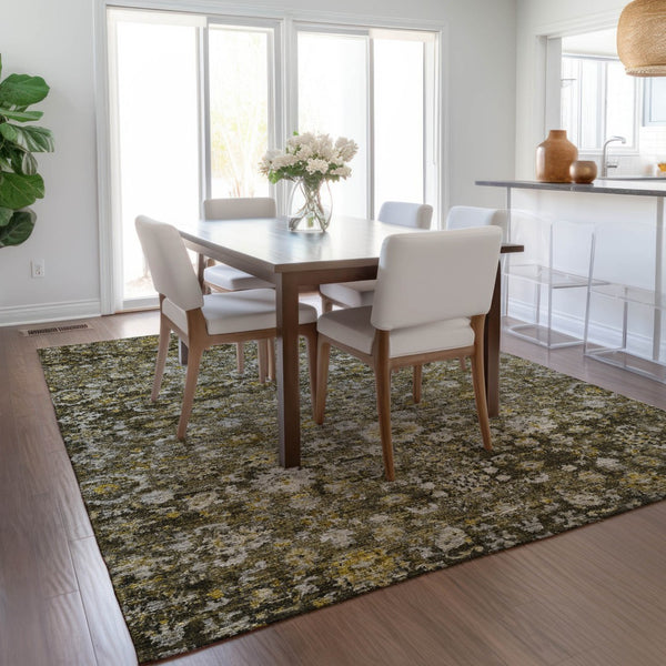 Homeroots 3' Navy Blue And Sky Blue Oriental Washable Rug - Durable Indoor Outdoor Design For Versatile Spaces 3' X 5' Polyester 579973