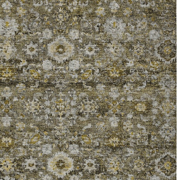 Homeroots 3' Navy Blue And Sky Blue Oriental Washable Rug - Durable Indoor Outdoor Design For Versatile Spaces 8' X 10' Polyester 579976