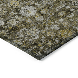 HomeRoots 9' Brown and Beige Oriental Indoor Outdoor Area Rug - Durable, Washable, Timeless Design for Any Space 9' X 12' 579977