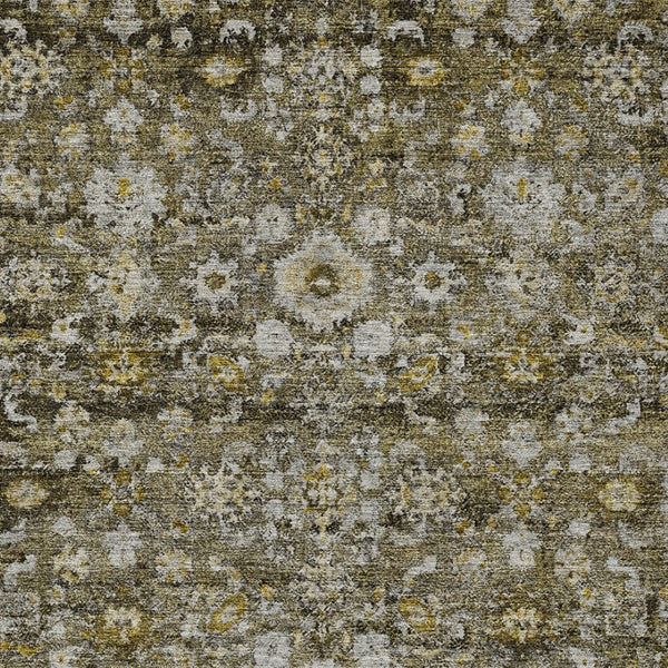 HomeRoots 9' Brown and Beige Oriental Indoor Outdoor Area Rug - Durable, Washable, Timeless Design for Any Space 9' X 12' 579977