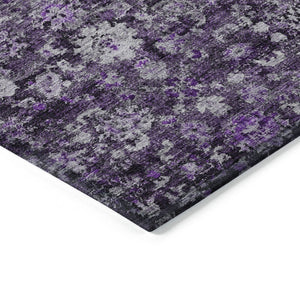 HomeRoots 9' Elegant Purple Lilac and Lavender Oriental Area Rug - Washable, Durable, Indoor/Outdoor Use 9' X 12' 579983
