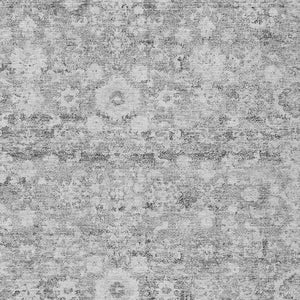 Homeroots 3' Navy Blue And Sky Blue Oriental Washable Rug - Durable Indoor Outdoor Design For Versatile Spaces 8' X 10' Polyester 579988