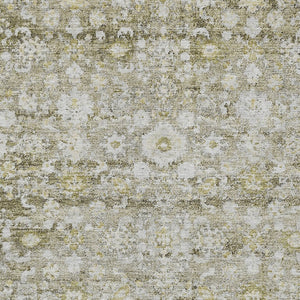 HomeRoots 9' Elegant Taupe Beige and Gold Oriental Area Rug - Durable, Washable, Perfect for Indoor & Outdoor Use 9' X 12' 579995