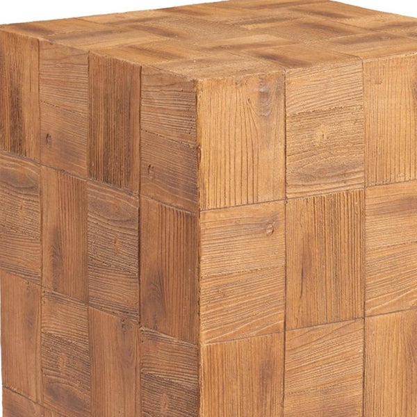 HomeRoots 22" Natural Metal End Table - Contemporary Drum Base, Versatile Design for Modern Spaces & Easy Care 579998