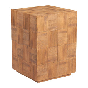 HomeRoots 22" Natural Metal End Table - Contemporary Drum Base, Versatile Design for Modern Spaces & Easy Care 579998