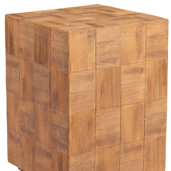 HomeRoots 22" Natural Metal End Table - Contemporary Drum Base, Versatile Design for Modern Spaces & Easy Care 579998