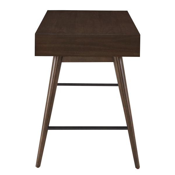 Solenn Mid-Century Writing Desk with Three Drawers and Tapered Legs for Home Office