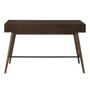 Solenn Mid-Century Writing Desk with Three Drawers and Tapered Legs for Home Office