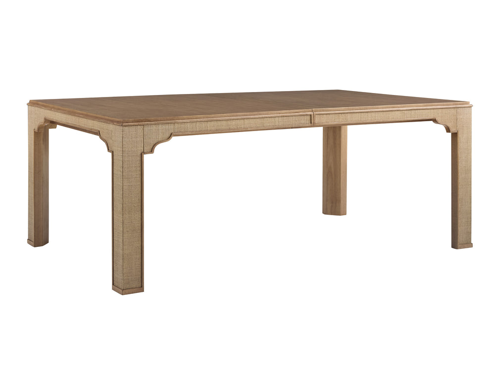 Lexington Tommy Bahama Home Sandy Lane Dining Table: Elegant Coastal Design With Bamboo Top, Woven Raffia, And Seating For 12 Sunwashed  579-877