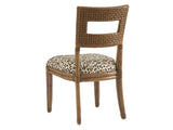 Lexington Tommy Bahama Home Delano Woven Side Chair - Embrace Coastal Elegance With Rattan Frame And Luxurious Upholstered Seat Sunwashed  579-880-40