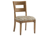 Lexington Tommy Bahama Home Delano Woven Side Chair - Embrace Coastal Elegance With Rattan Frame And Luxurious Upholstered Seat Sunwashed  579-880-40