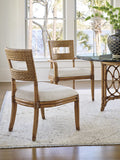 Lexington Tommy Bahama Home Delano Woven Side Chair - Embrace Coastal Elegance With Rattan Frame And Luxurious Upholstered Seat Sunwashed  579-880-01