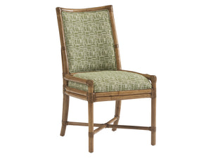 Lexington Tommy Bahama Home Upholstered Side Chair - Coastal Elegance With Alder Veneers And Woven Raffia For Relaxed Living Sunwashed  579-882-40