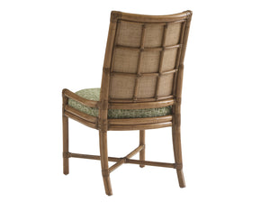 Lexington Tommy Bahama Home Upholstered Side Chair - Coastal Elegance With Alder Veneers And Woven Raffia For Relaxed Living Sunwashed  579-882-40