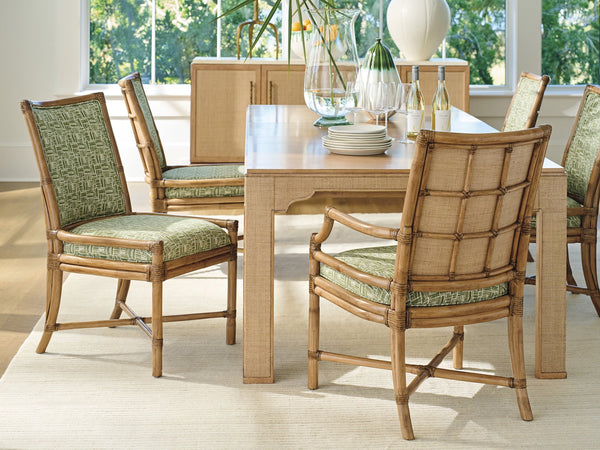 Lexington Tommy Bahama Home Upholstered Side Chair - Coastal Elegance With Alder Veneers And Woven Raffia For Relaxed Living Sunwashed  579-882-40