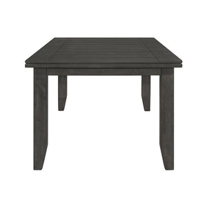 English Elm Rectangular 66-inch Rubberwood Dining Table with Plank Top, Oak Veneer Finish, Sturdy Rustic Design B016P368665