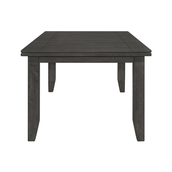 English Elm Rectangular 66-inch Rubberwood Dining Table with Plank Top, Oak Veneer Finish, Sturdy Rustic Design B016P368665