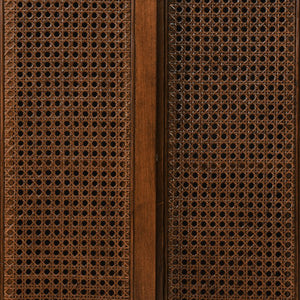 English Elm Mid Century Modern Rattan Sideboard Cabinet - Stylish Buffet For Entryway, Living Room & Kitchen Storage W1801P195630