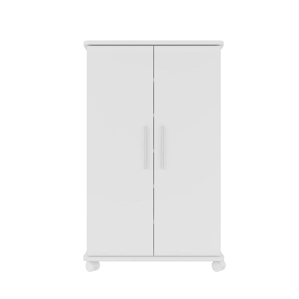 Manhattan Comfort Catalonia Mid-Century Modern Shoe Closet White 57AMC6