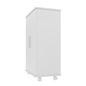 Manhattan Comfort Catalonia Mid-Century Modern Shoe Closet White 57AMC6