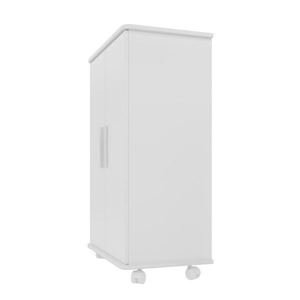 Manhattan Comfort Catalonia Mid-Century Modern Shoe Closet White 57AMC6