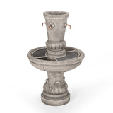 Christopher Knight Home® - Noble House - Frederick Outdoor 4 Spout Fountain, Light Brown