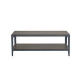 Wallace & Bay Drake Industrial Style Brown Coffee Table - Easy Assembly, Easy Care - 48 x 24 x 18