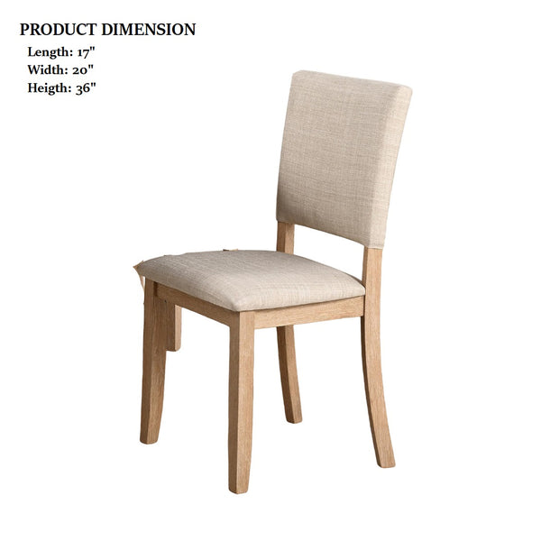 English Elm Transitional Westerham Arm Chair Set of 2 — Dark Cherry wood, upholstered comfort, gold-capped legs elegance Natural 39 L x 18 W x 20 H B2741P408870