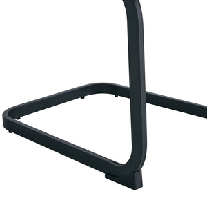 English Elm Table 67"X36" Modern Dining Set With 6 Ergonomic Brown Chairs & Stylish Black Metal Legs For Comfort W1151S01956-GIGA