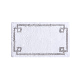 Madison Park Evan Transitional Cotton Tufted Bath Rug 24x40 MP72-7333 White