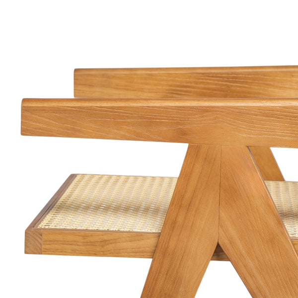 English Elm Christopher Knight Home® - Chandigarh Arm Dining Chair Set Of 2 - Elegant Natural Rattan With Sturdy Rubberwood Frame N768P241395N