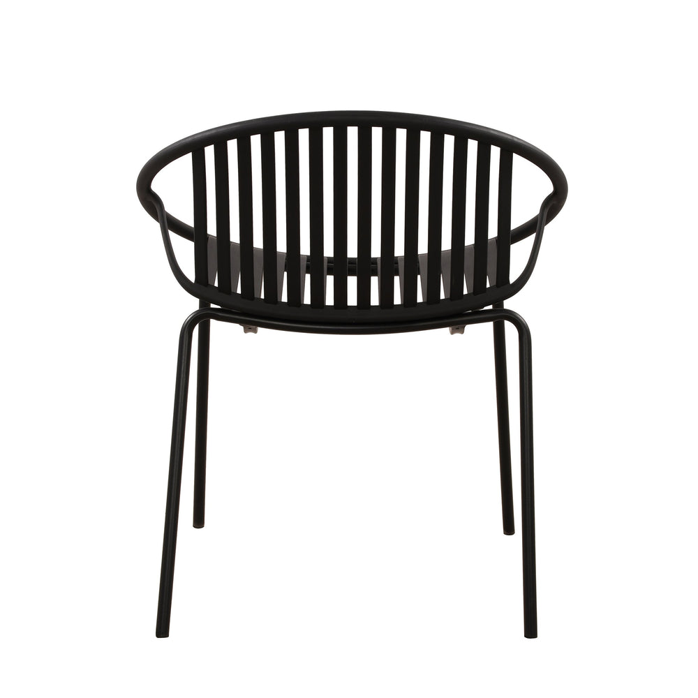 English Elm Christopher Knight Home® - 7 Expandable Outdoor Dining Set with Acacia Table & Stackable Chairs, Durable Metal Frame, Patio Black N768P192555K_6_74381.00