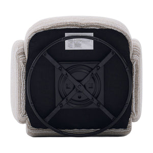 English Elm Modern 360° Swivel Boucle Armchair with High-Resilience Sponge, 550lb Capacity, Cozy Lounge Accent Chair khaki W395P355481